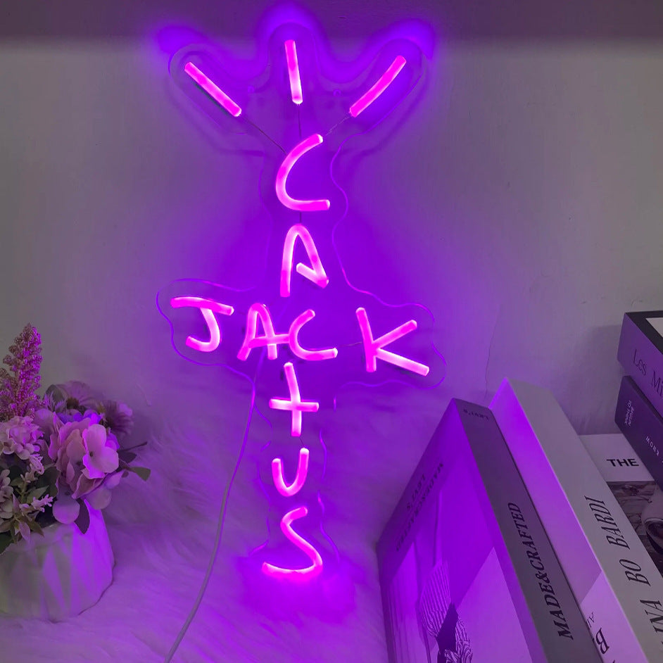 LED Luminous Characters Neon Light Board Atmosphere Advertising "Cactus Jack"