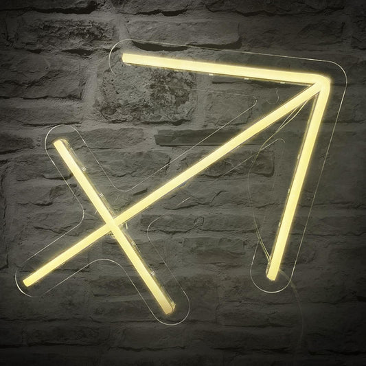 Zodiac Horoscope Sign - Sagittarius Neon Signs for Wall Decor，Constellation Neon Light Powered by USB, Astrology Birthday Gifts, Warm White Color,11"*10.8"*0.5"