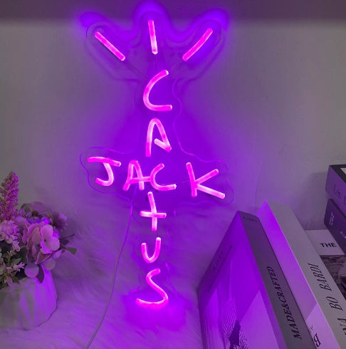 LED Luminous Characters Neon Light Board Atmosphere Advertising "Cactus Jack"
